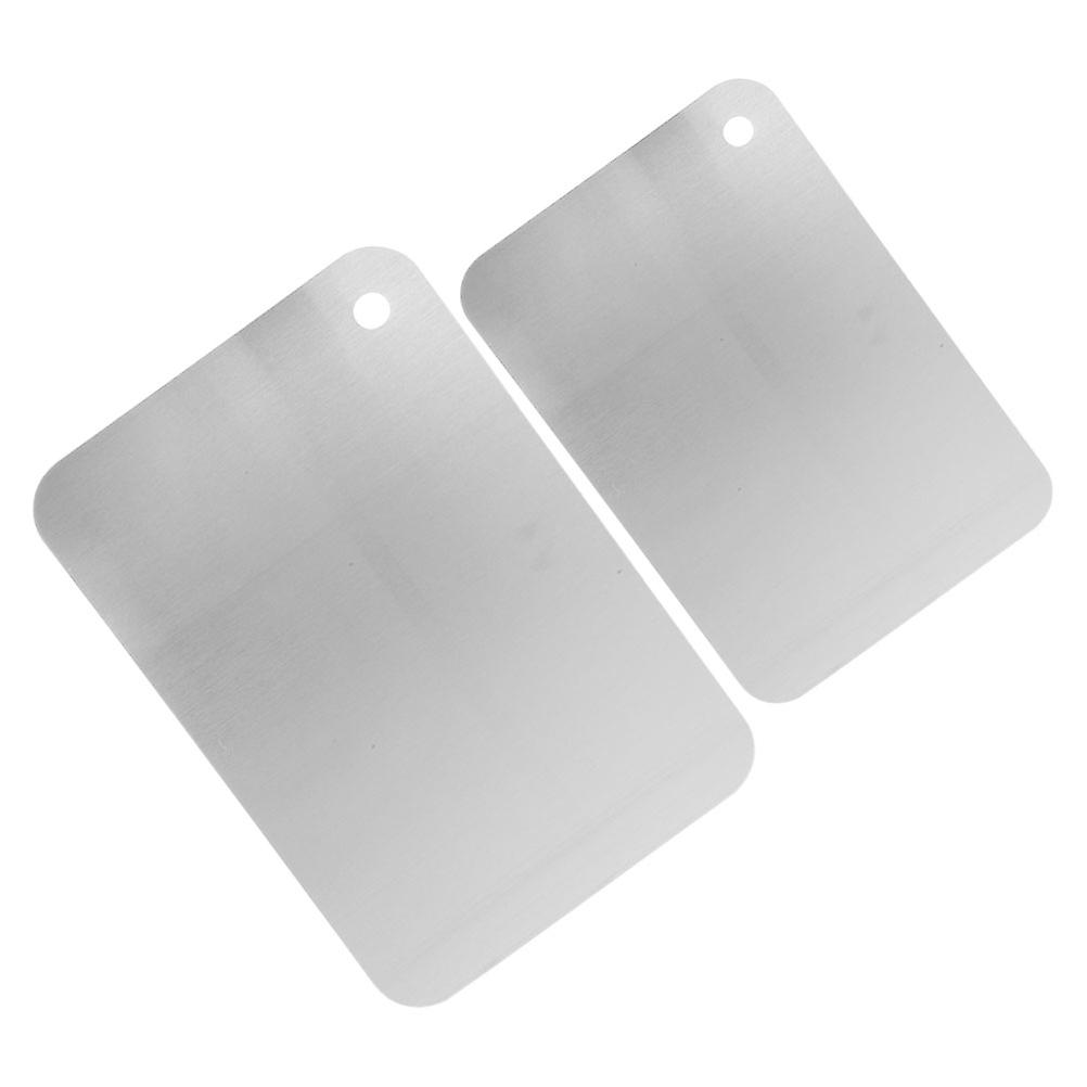 Chopping Board Stainless Steel Kitchen Use Double-sided Usage 2Pcs