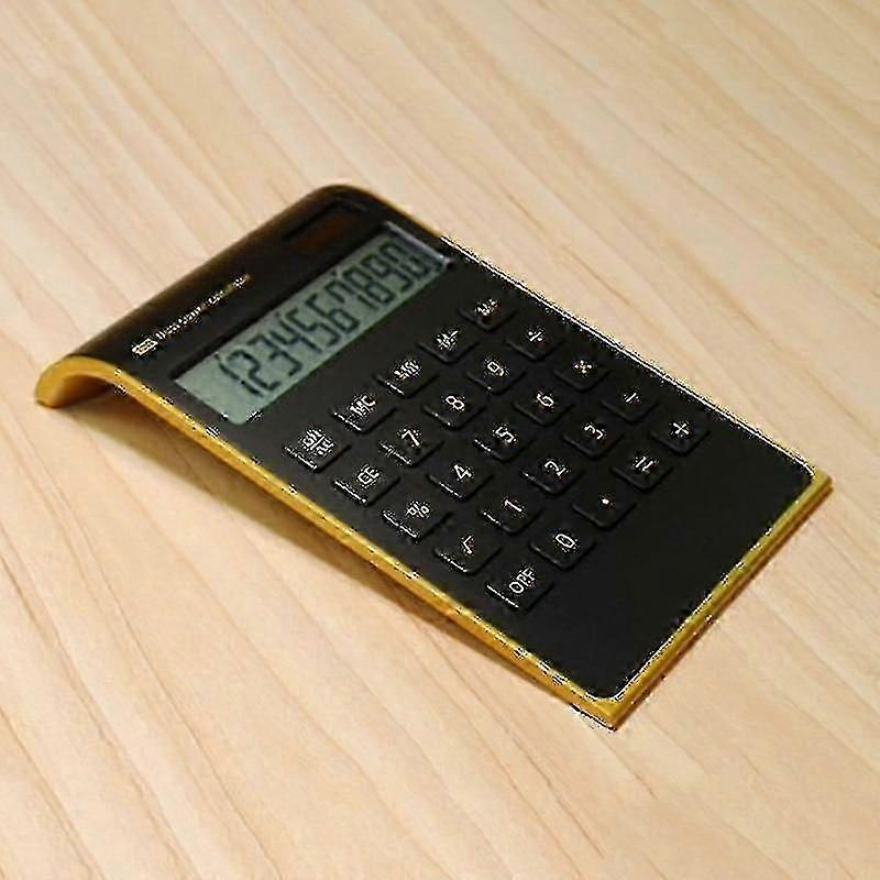 Dual Power Handheld Desktop Calculator With Large Lcd Display(black)--