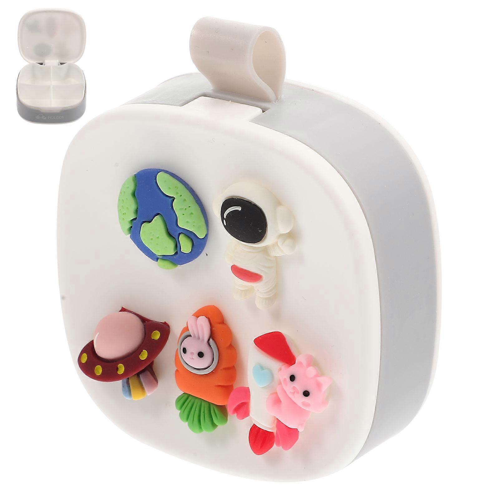 Travel Medication Organizer Pills Dispenser Sealed Multi-Grid Design Portable Safe Use 1Pack