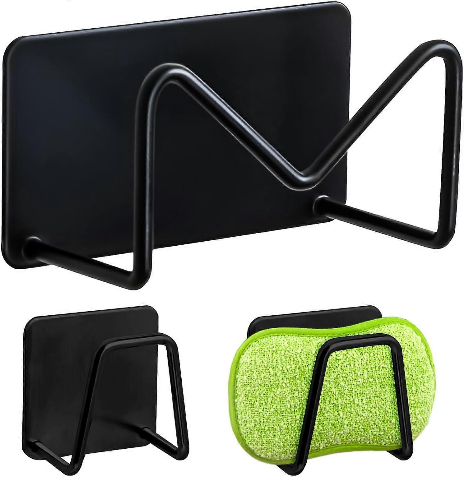 3-Piece Kitchen Sink Sponge Holder, Stainless Steel Sponge Holder