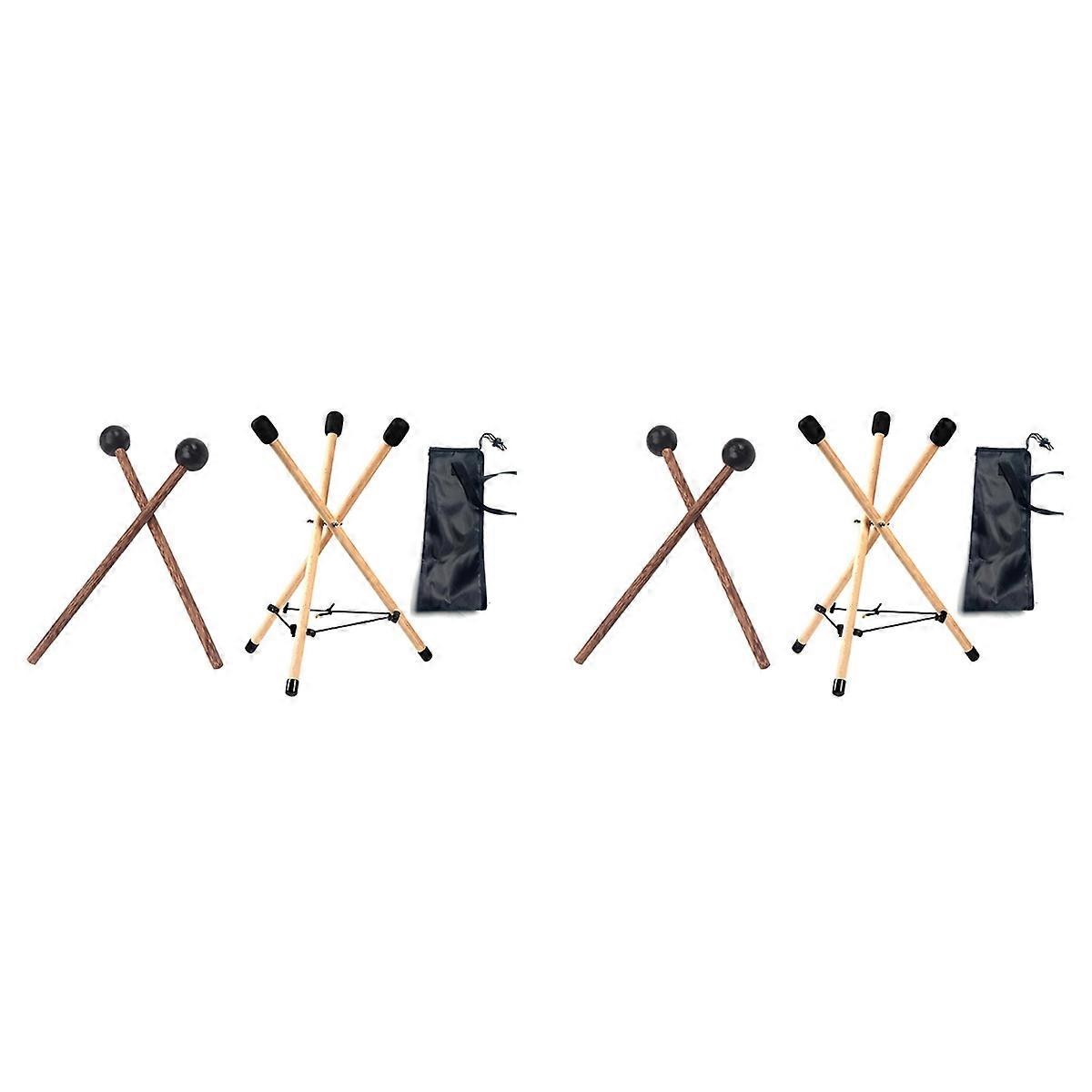 Handpan Stand Soild Wood Snare Stand Tripod Structure Drum Holder
