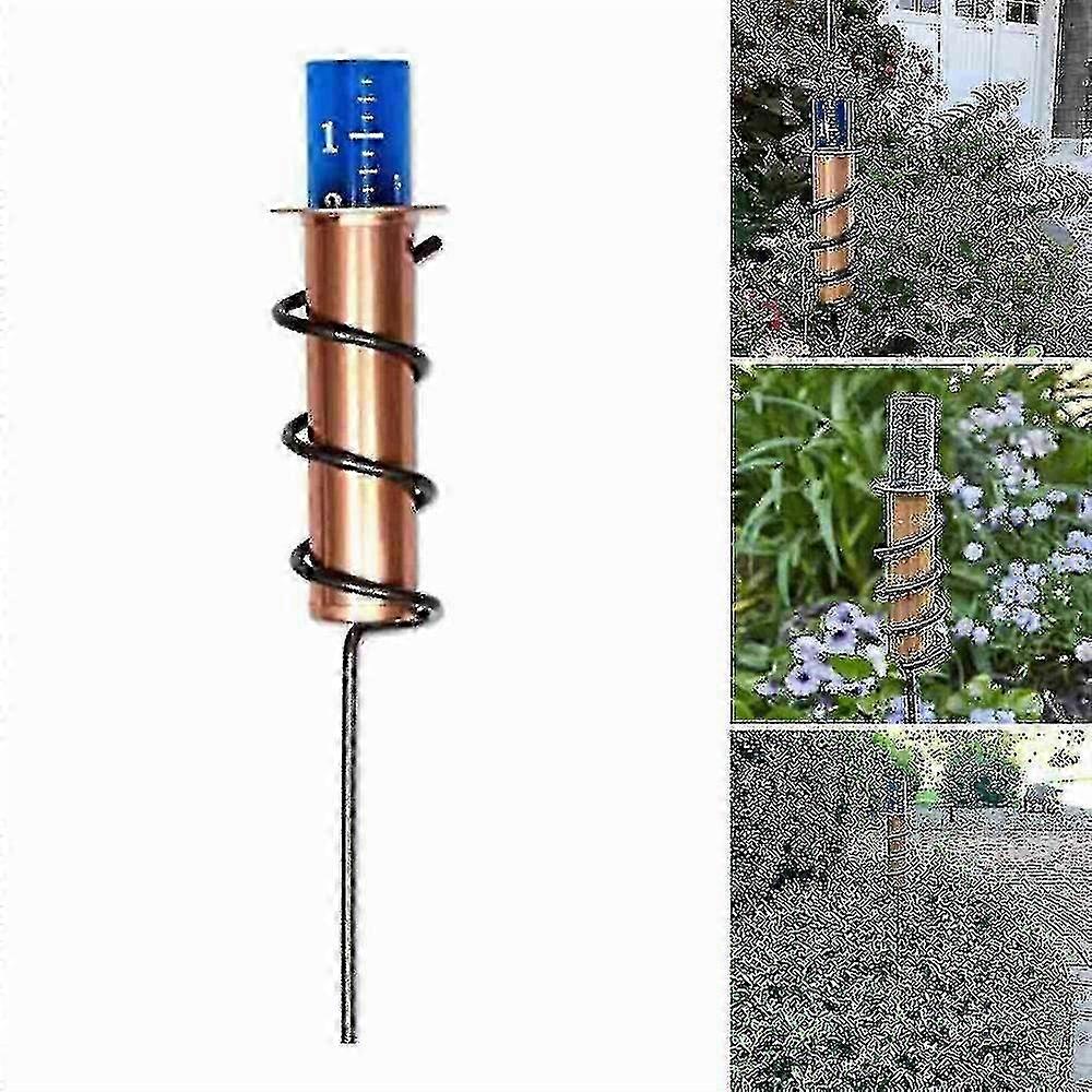 Copper Rain Gauge Floating Yard