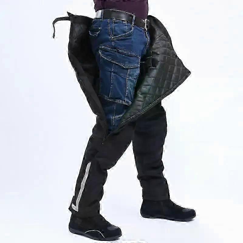 Men's Thermal Riding Pants with Detachable Windproof Design for All-Weather Motorcycling