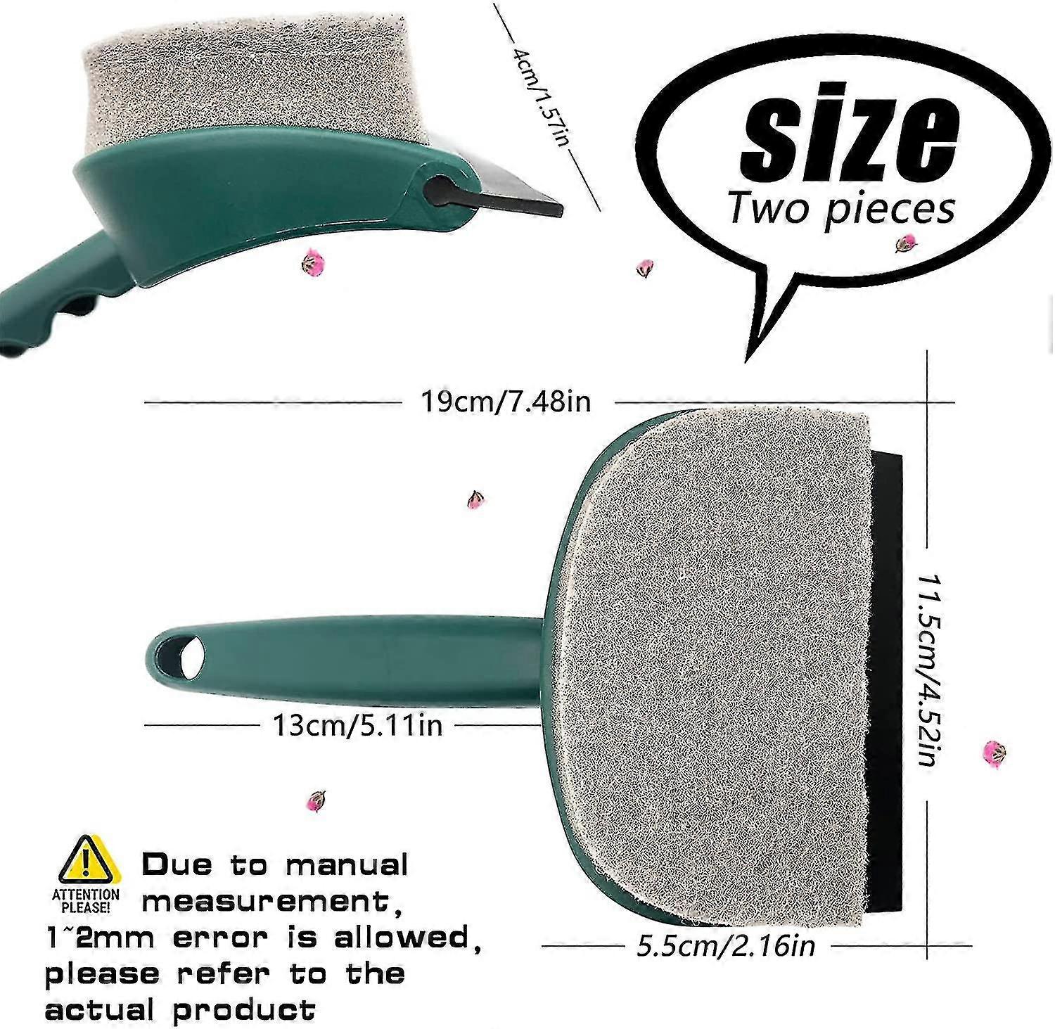 Professional Window Cleaning Squeegee, 2 In 1 for Windows, Mirrors, and Car Glass