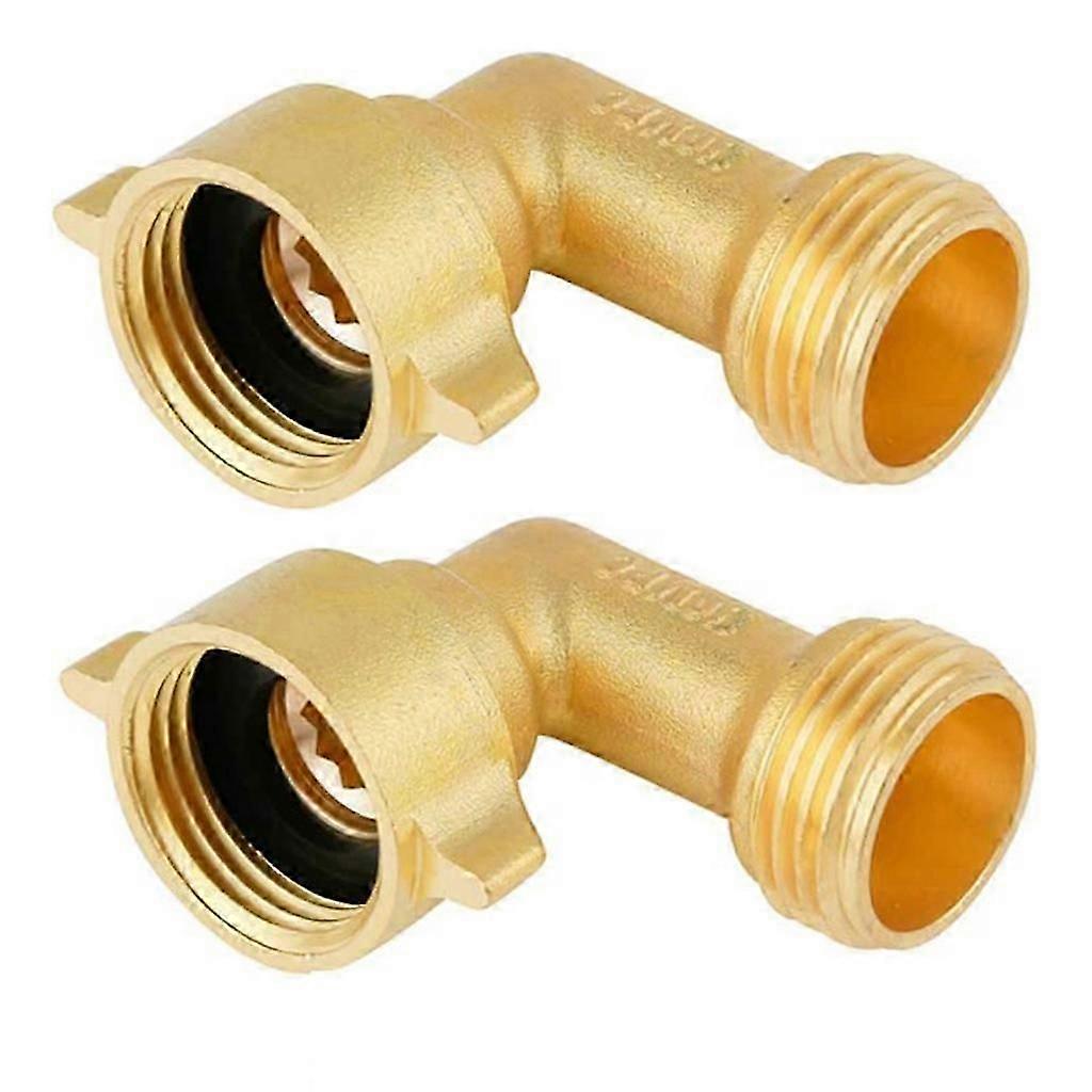 90 Degree Water Pipe Bend Joint Garden Hose Elbow Adapter Brass Connectors