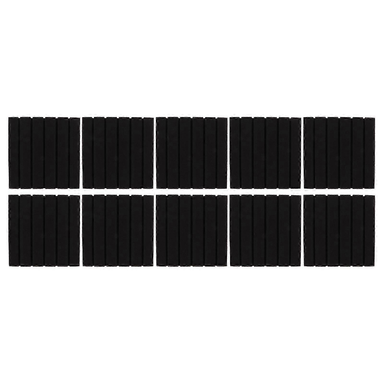 10Pcs Acoustic Foam Soundproof Polyurethane Noise Pollution Reducing Sound Absorbing Tool for Home and Office