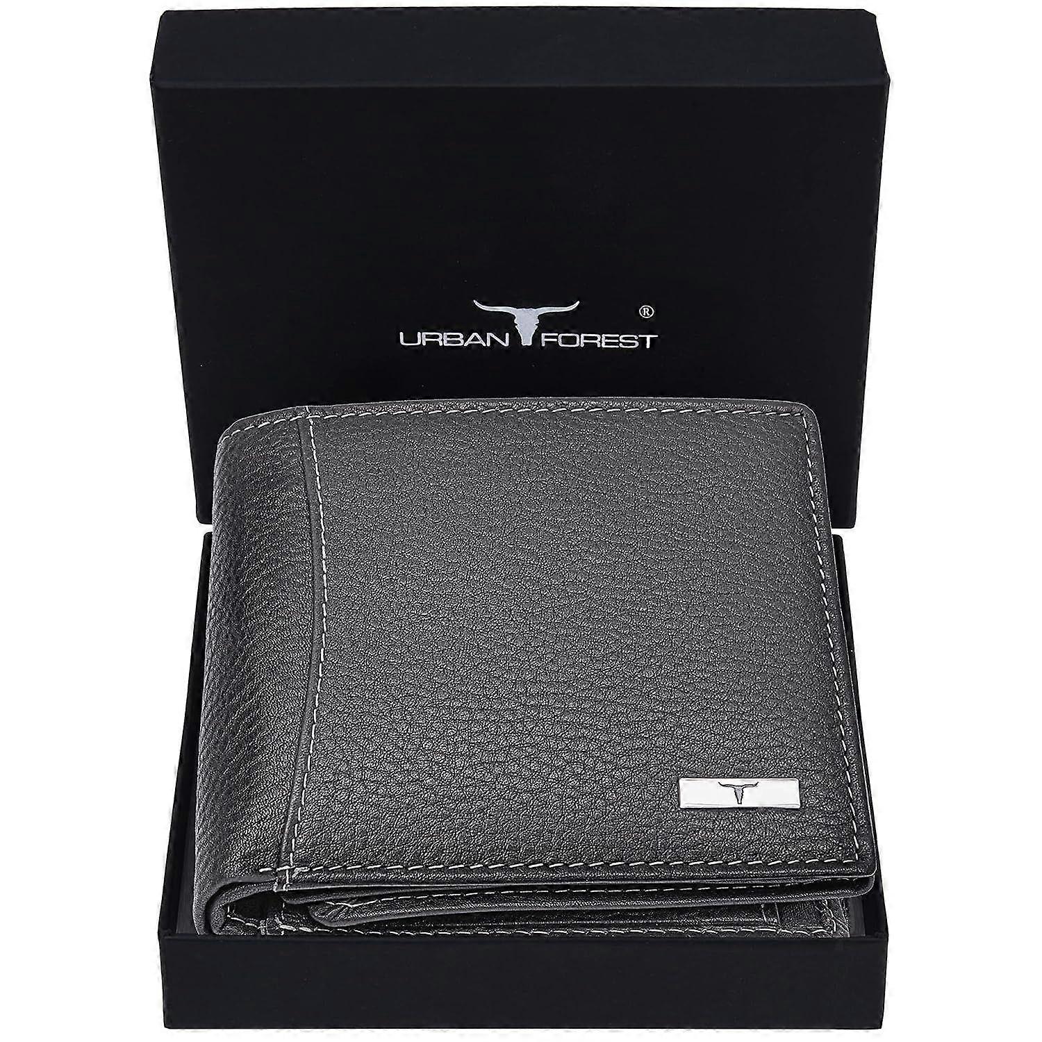 Oliver Grey Leather Wallet for Men