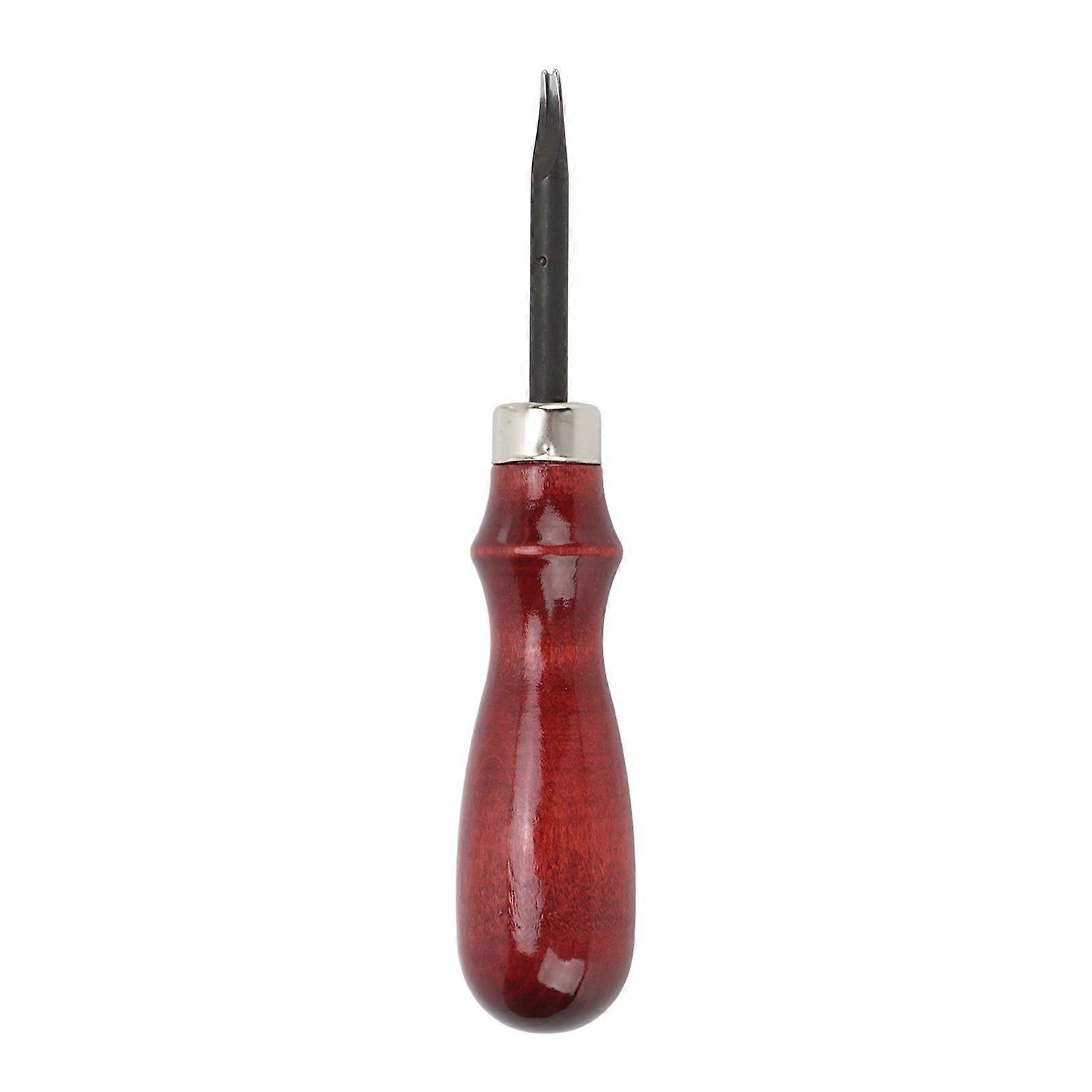 2025 Τελευταίο μοντέλο Leather Edge Beveler Portable 1.2mm Steel Curved Wooden