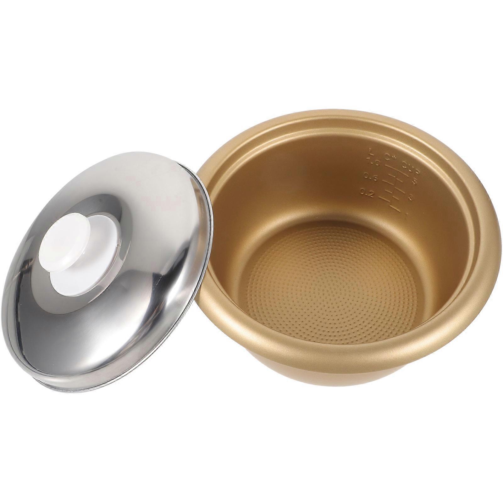 Rice Cooker Replacement Inner Pot Cooking Rice Making Cake Soup Baking 23.50X23.00X10.50CM 1Set