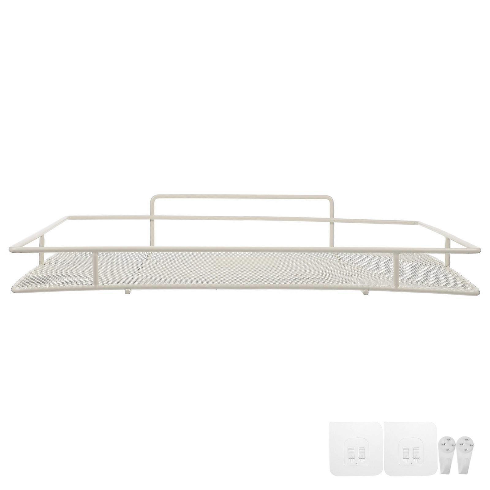 No-Drill Shelf Wall Router Storage Mounting Rectangular Iron Display Small Items 1Pack