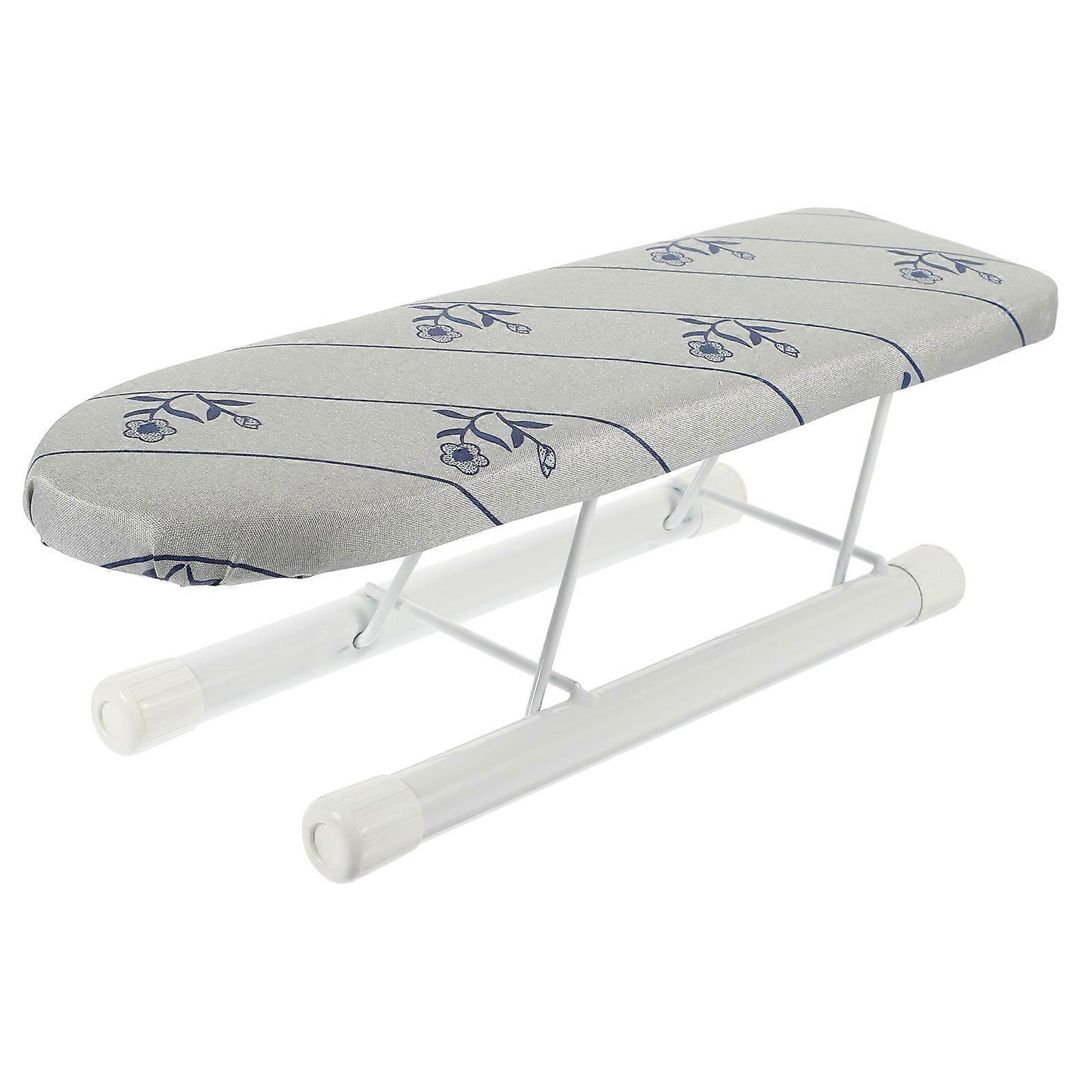 Compact Ironing Board Portable Desktop Iron Board U-Shaped Panel For Business Talk Collar Ironing 1Set