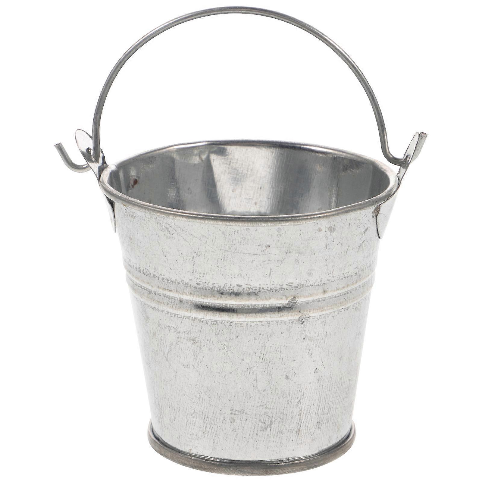 Miniature Ice Bucket Decorative Water Barrel Figurine for Fairy Gardens, Dollhouses & Creative Play in Imaginative Rooms and Miniature Scenes