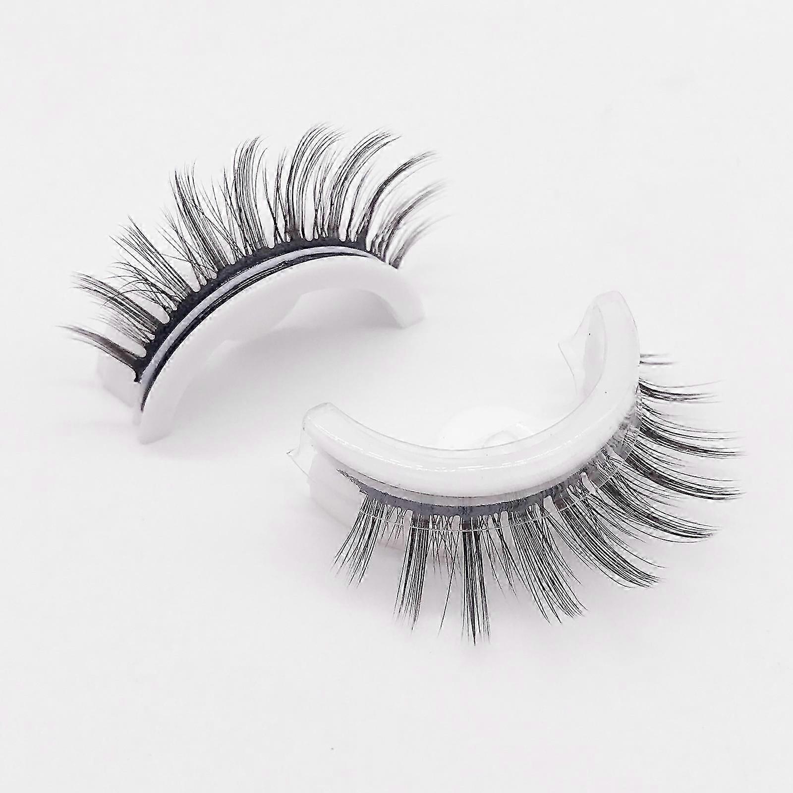 Reusable Adhesive Eyelashes, False Lashes 3d Self Adhesive False Eyelash Easy To Put On Natural Fake Eyelashes