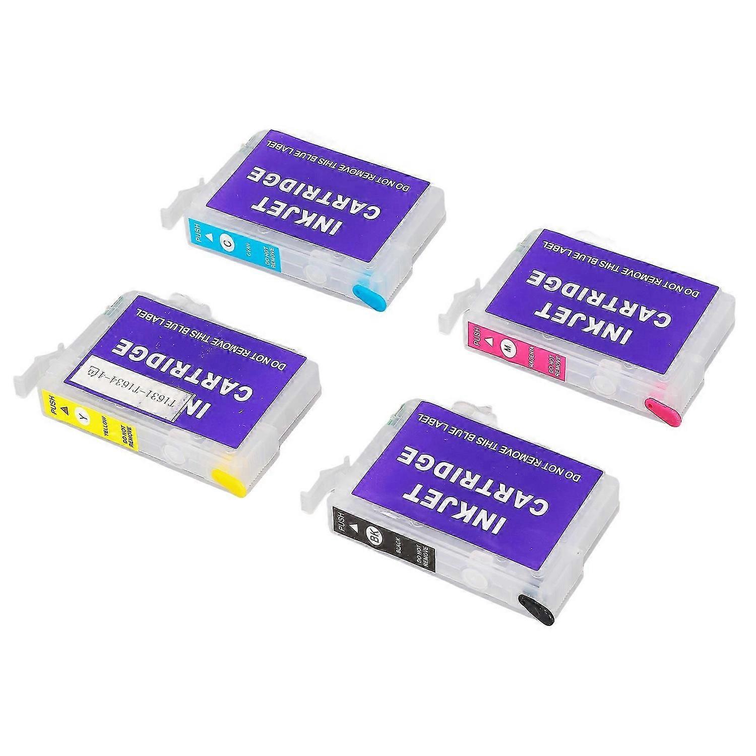 4Pcs Ink Cartridge for Workforce WF2010W WF2510WF WF2520NF WF2530WF WF2540WF Printers