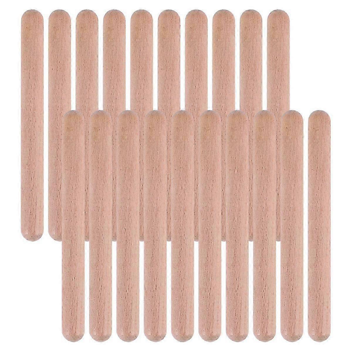 20 κομμάτια 8 ιντσών παιδιά ρυθμικά ραβδιά μουσική claves μουσικά κρουστά όργανα