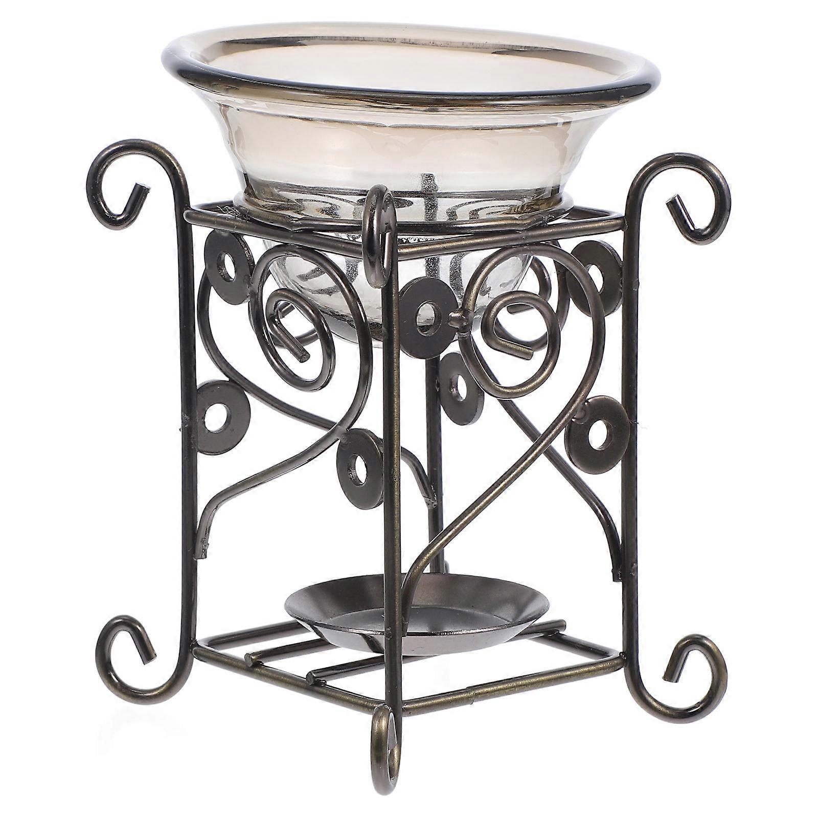 1pc Aroma Diffuser Candle Burner with Essential Oil Iron Design