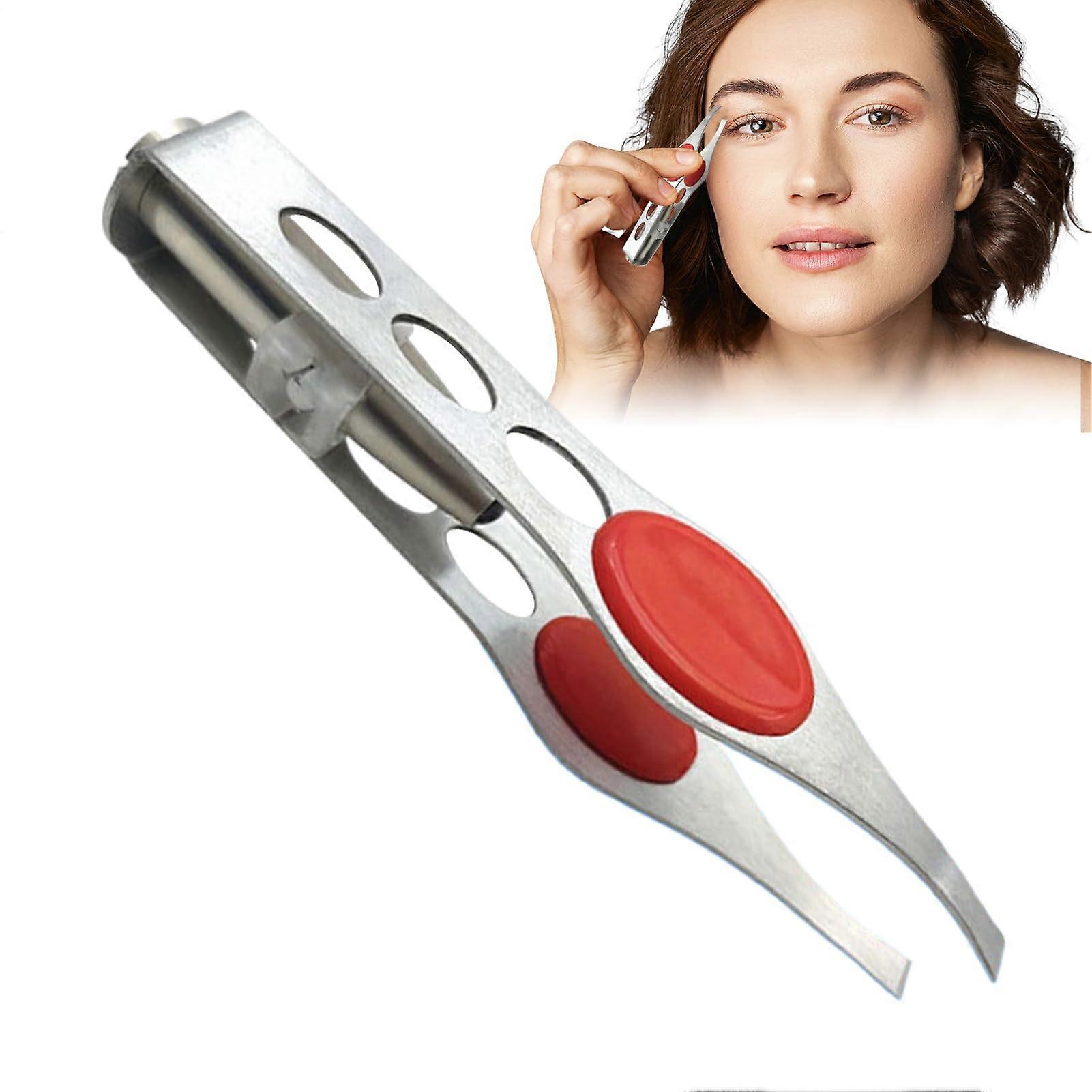 Eyebrow tweezers – hair removal tool, nonslip, lightweight precision tweezers, elegant hair removal tool for beauty grip, Dshaped tool