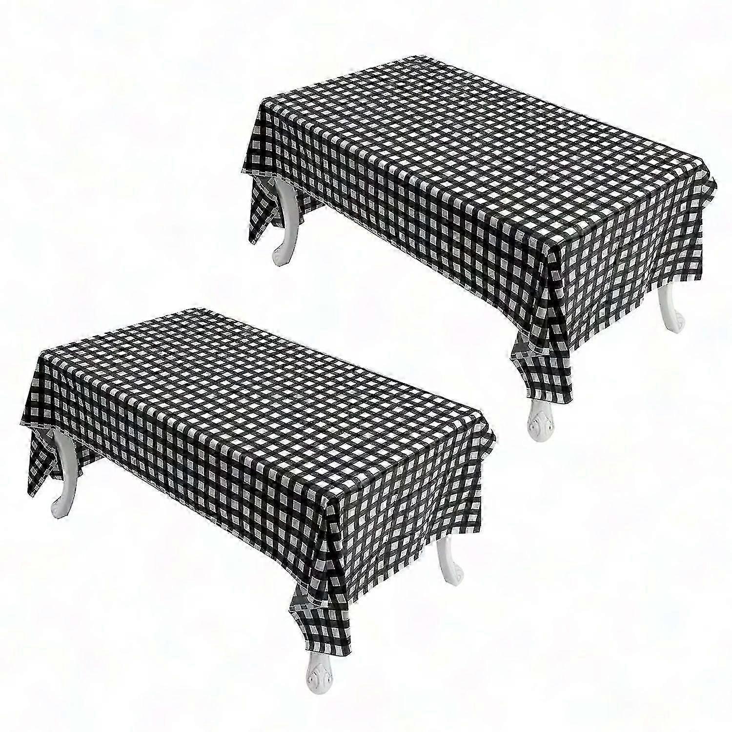 2pcs Waterproof Oil-Proof Easy Clean Tablecloth Set