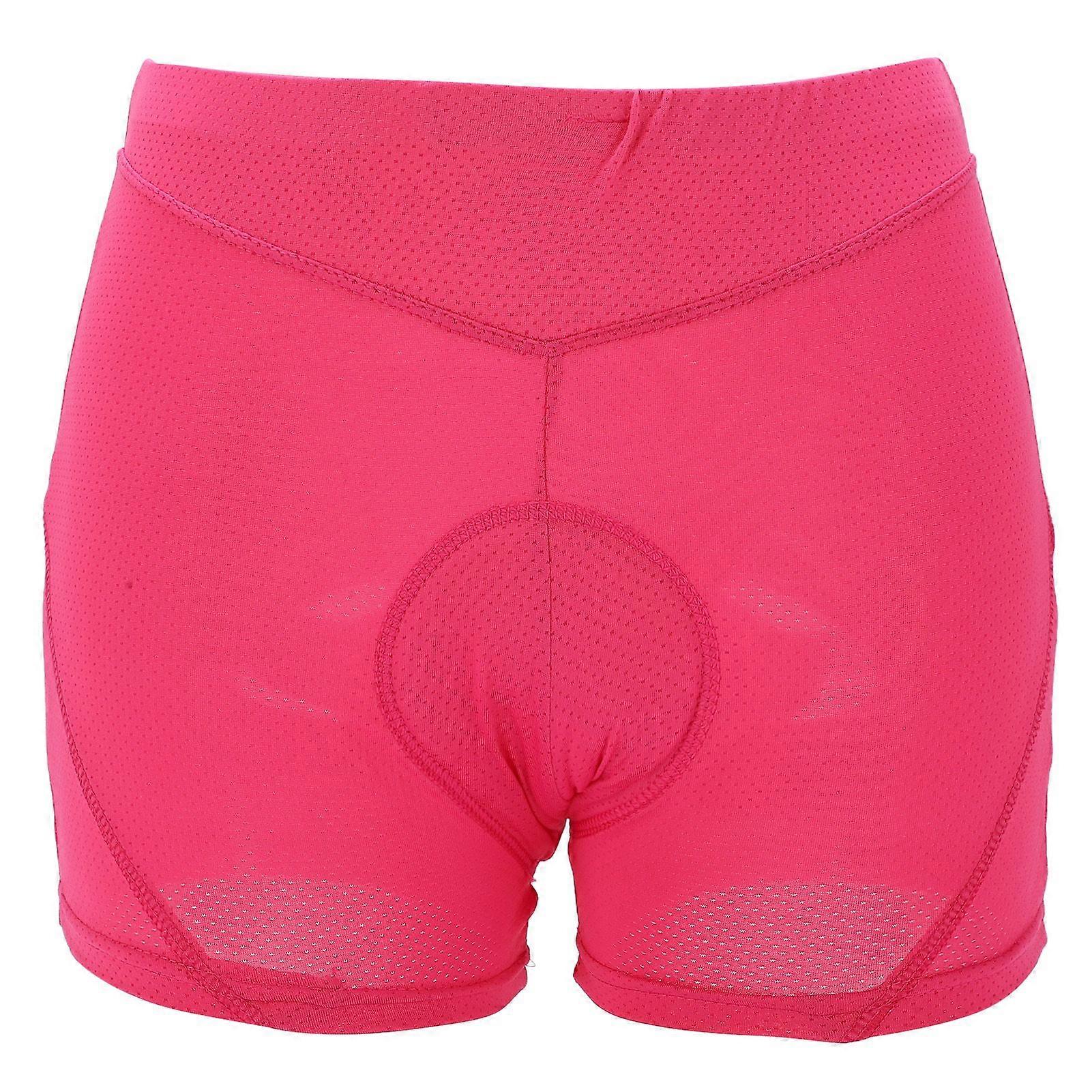 Cycling Padded Shorts Silicone Pad Design Elastic Soft Breathable Comfortable Cycling Underwear for WomenS YMQX)