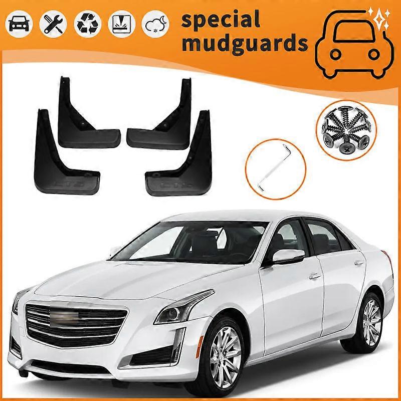 Be suitable F 14-18 Cadillac CTS models Mudguards Fender Mudflaps Front Rear Flares Splash Guards Cover Car Accessorie