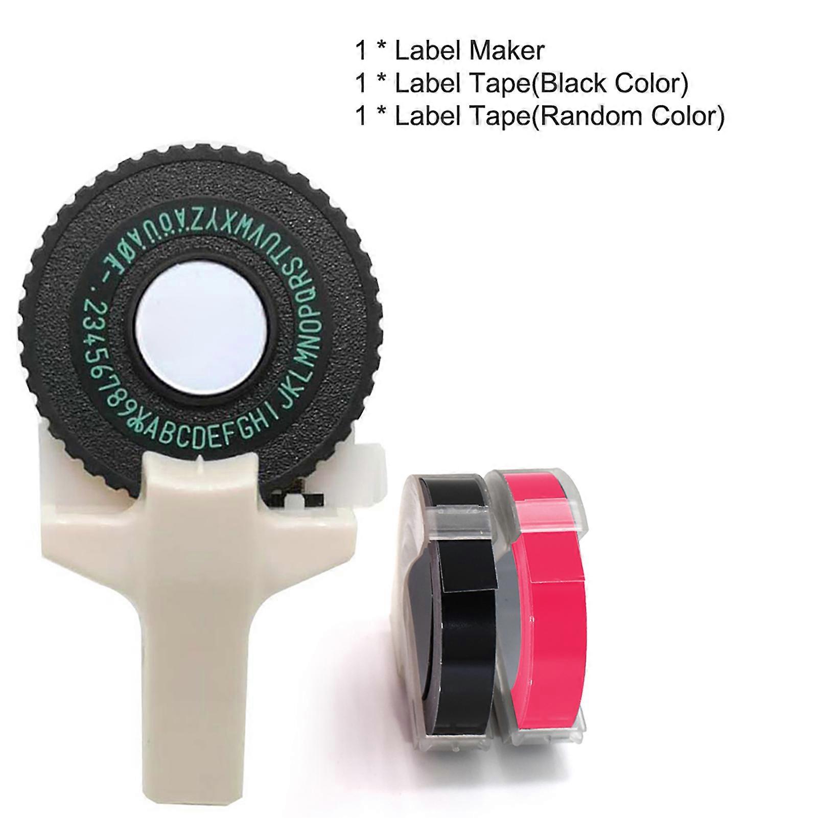 Mini Portable Manual Maker DIY 3D Embossing Writer Printer Typewriter with Plastic PVC 9mm Label Tapes Lettering Machine