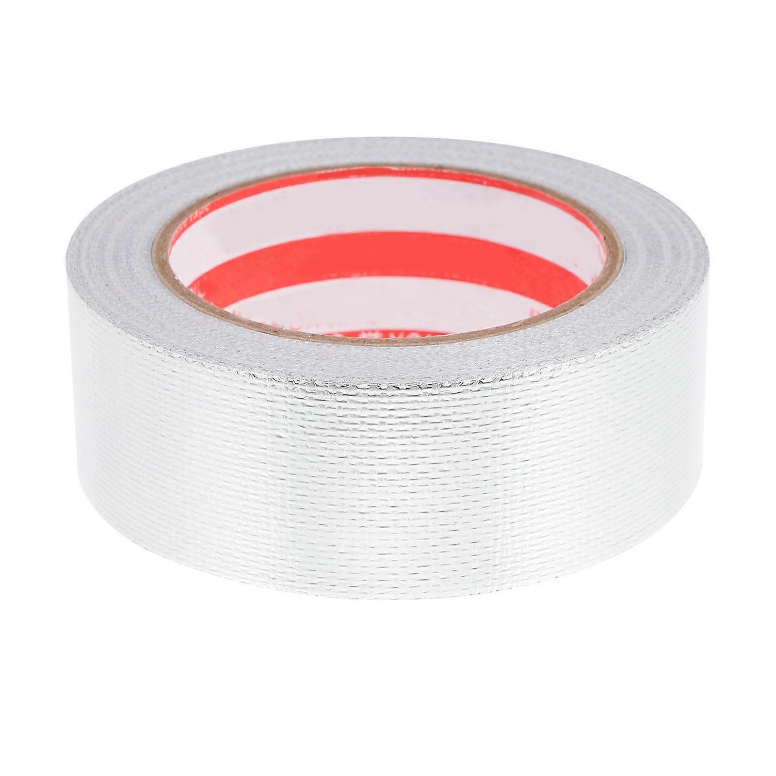 Glass Fiber Cloth Aluminum Foil Tape Kitchen Pipe Bathroom Pipe Heat-Resistant 1 Roll