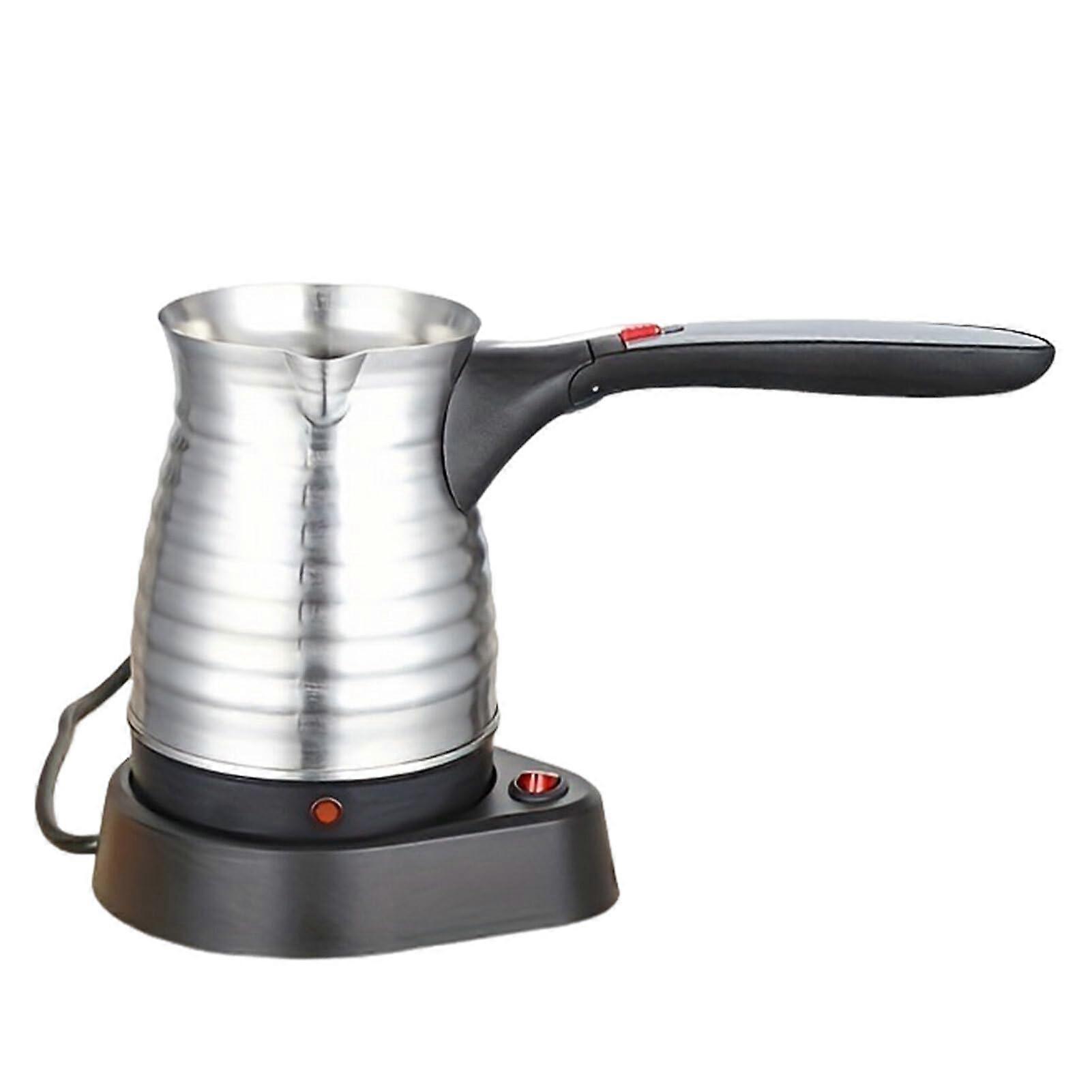 Stainless steel coffee machine. Efficient coffee brewing machine for the home kitchen and easy operation with one button, Type2.