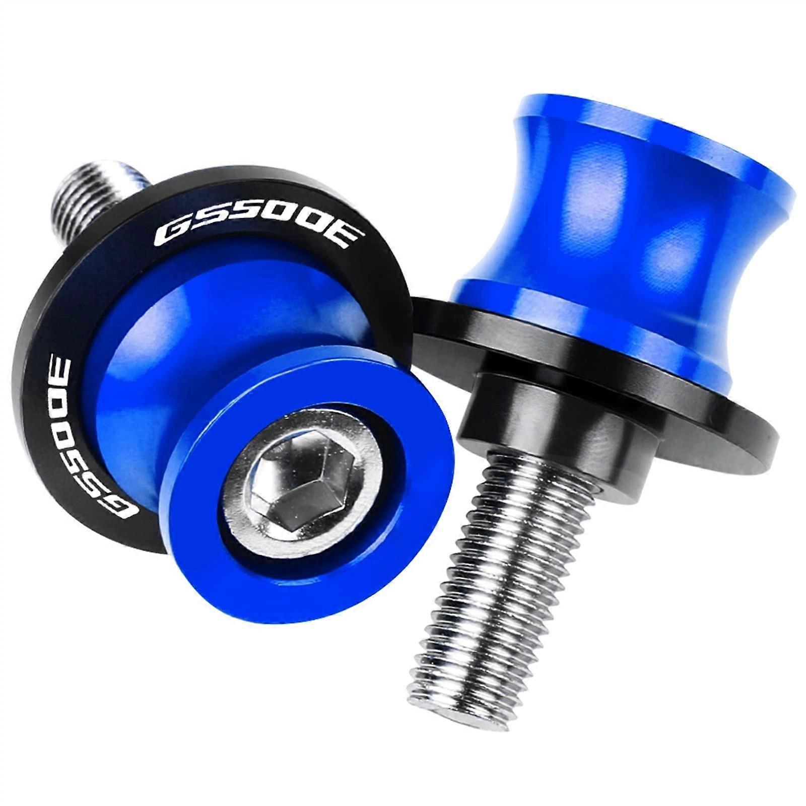 8mm Motorcycle Stand Screws Bolts Swing Arm Spools Slider Spools Compatible with Suzuki GS500 GS500E 1995-1999, Blue
