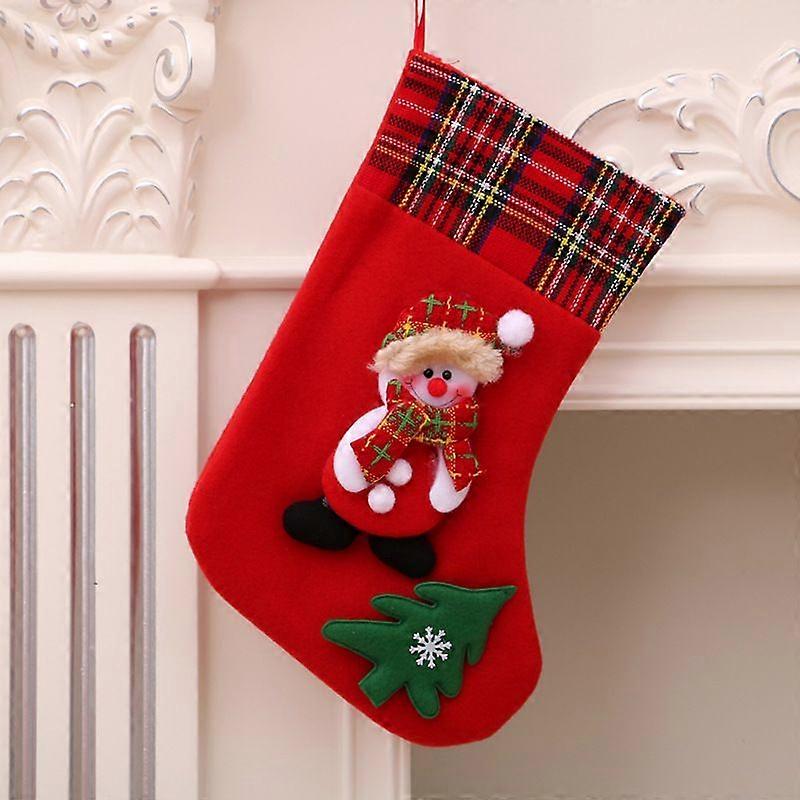 Christmas Stocking Large 3121cm Red Hanging Xmas Decoration Santa Claus Snowman Elk Bear Socks