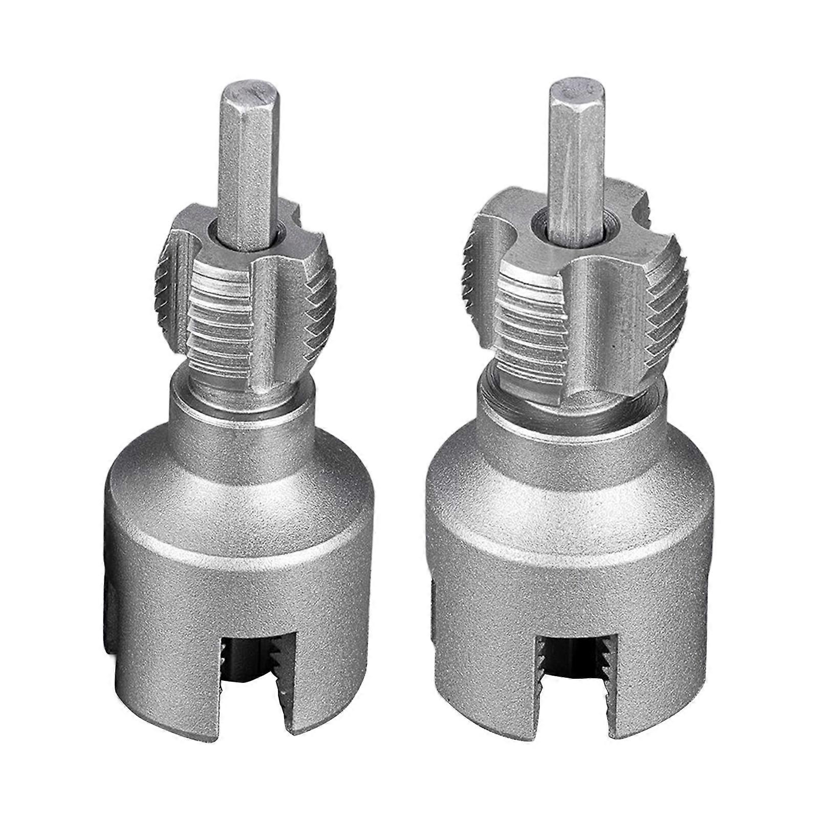 Multifunctional Heavy Duty Threading Maker Tool Set For PVC Pipe Alloy Steel Construction Drill with 1/2" 3/4" Dies 2pcs Multicolor