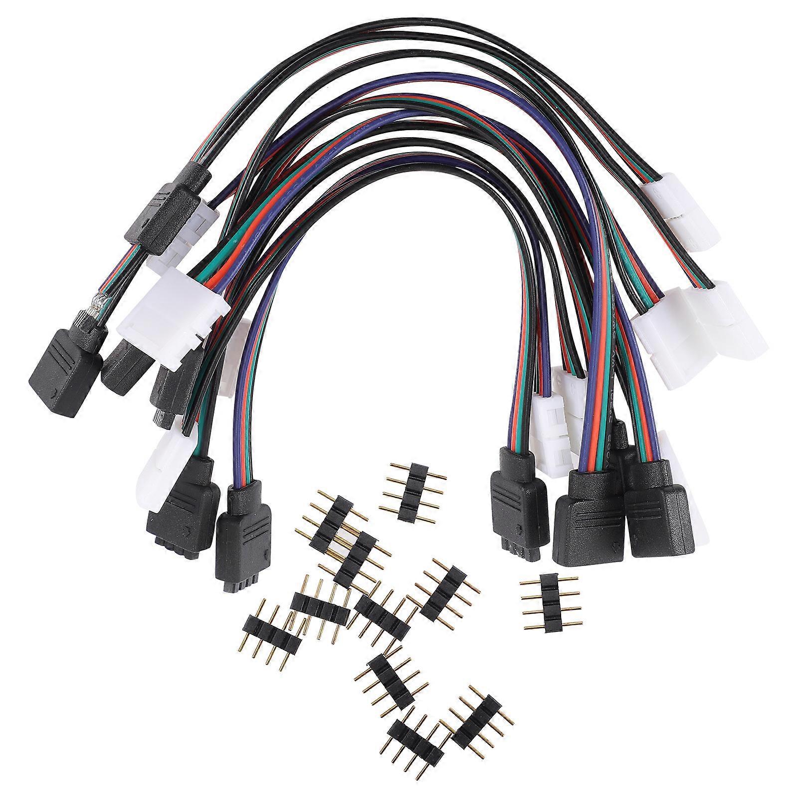 10pcs LED Strip Connector Solderless 4 Pin LED Light Conductor