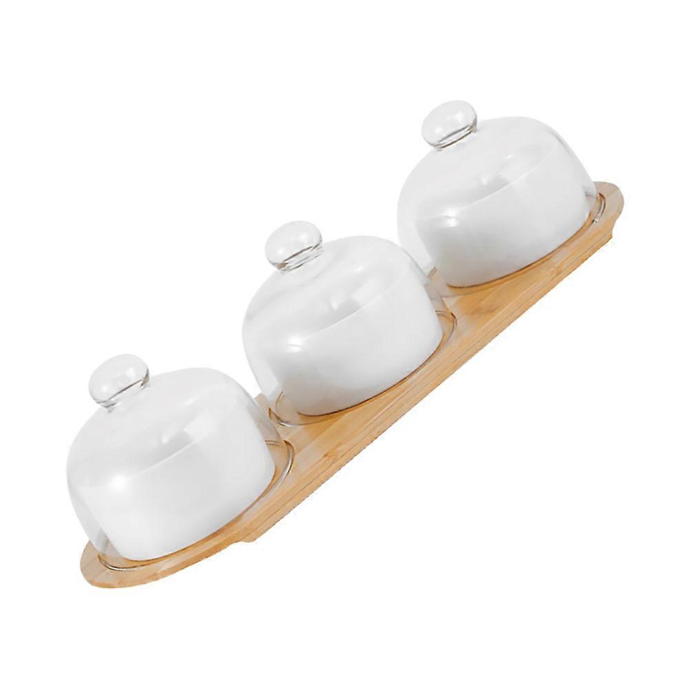 White Ceramic Salad Bowl for Dining Table Made of Premium Glass and Ceramic Materials Safe 1 Set