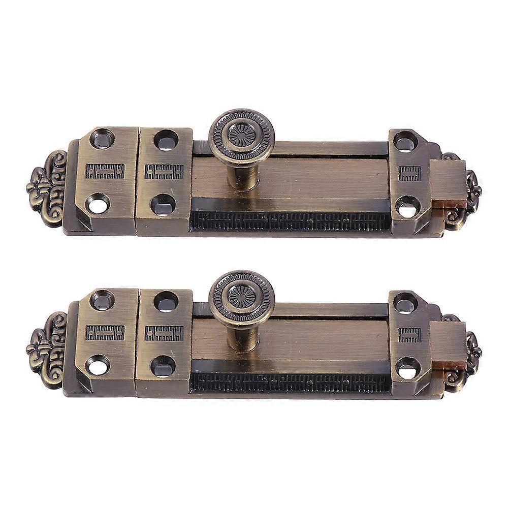 2pcs Retro European Slide Door Bolt Barrel Latch Gate Security Locks