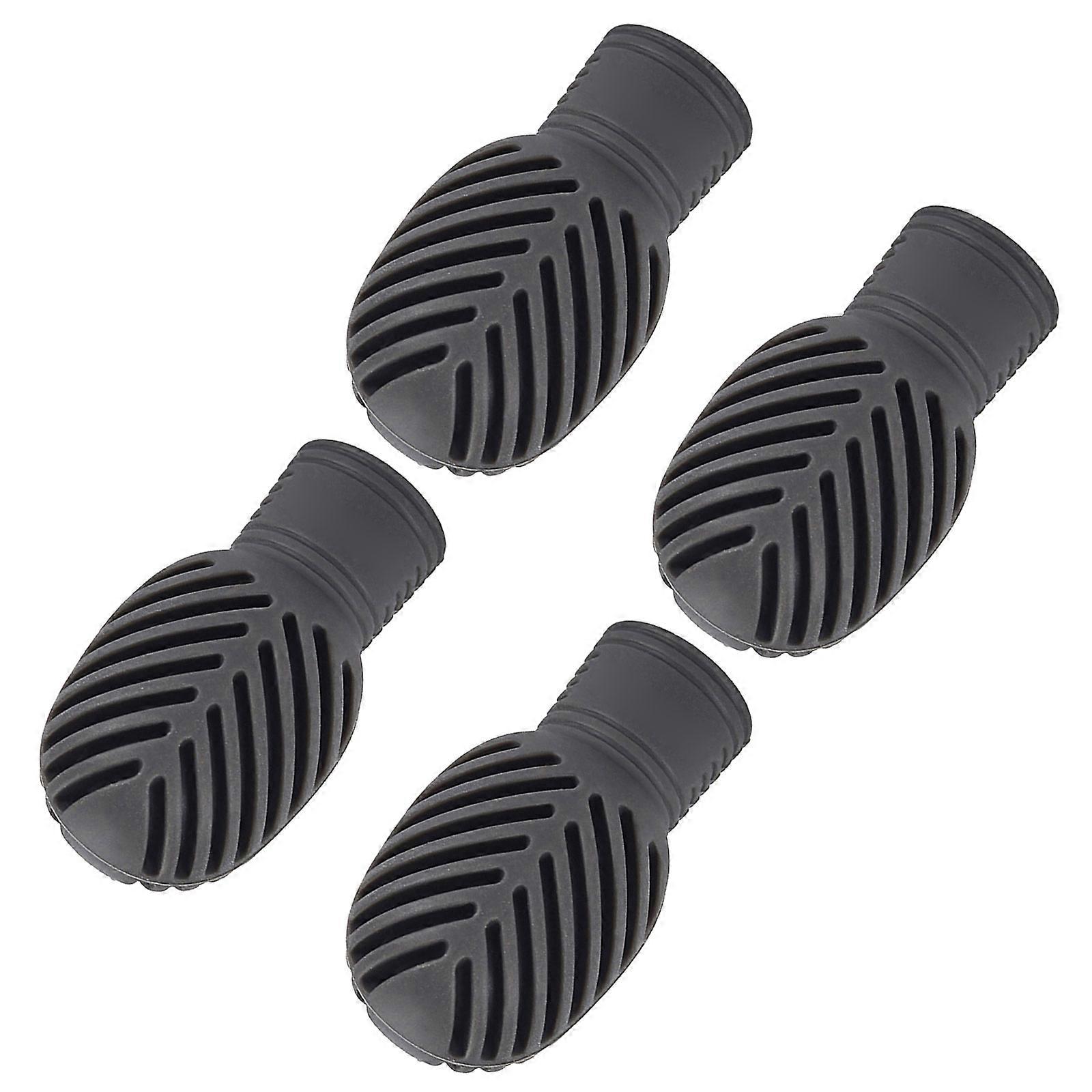 4Pcs Baget Mute Tip Davul Sönümleyici Silikon Baget Pratik Ucu Mute Pads Yedek Perküsyon Ucu Dayanıklı Gri