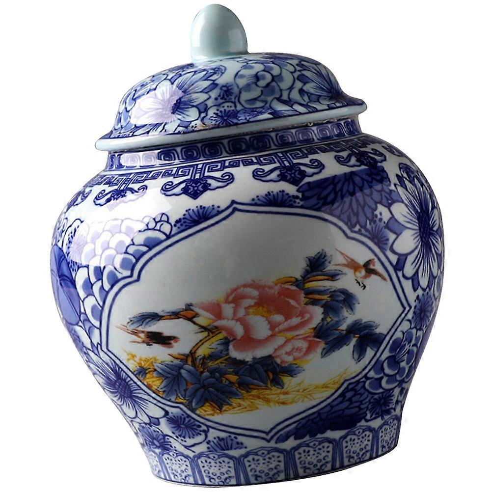 Ceramic Storage Canister Multi-Function Tea Canister Moisture-Proof Sealing Kitchen Use 1 Set