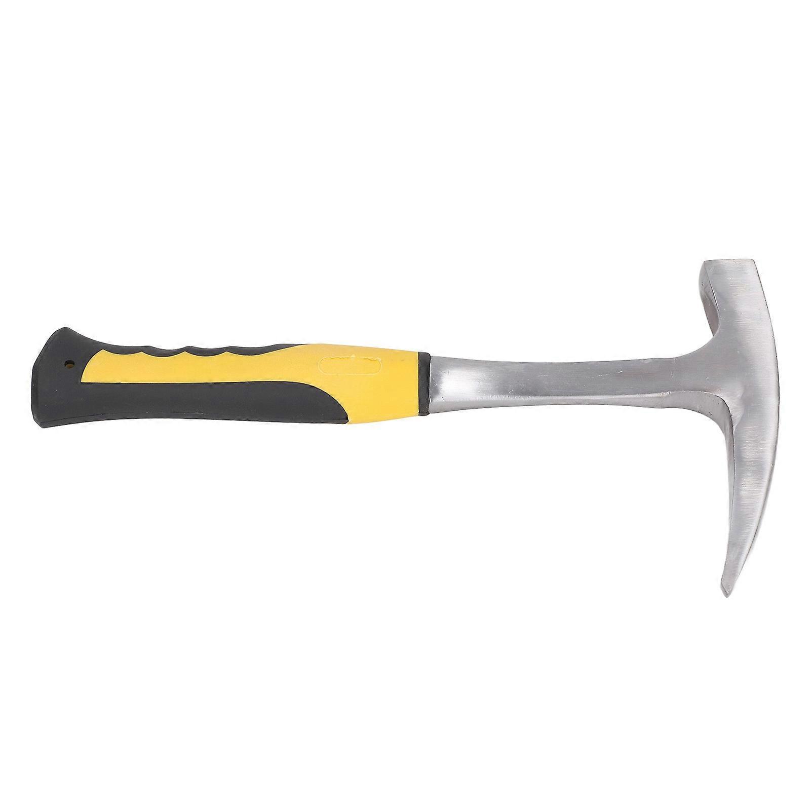 Brick Hammer Rubber Handle Impact Resistant Geological Pointed Head Duckbill Hammer S 