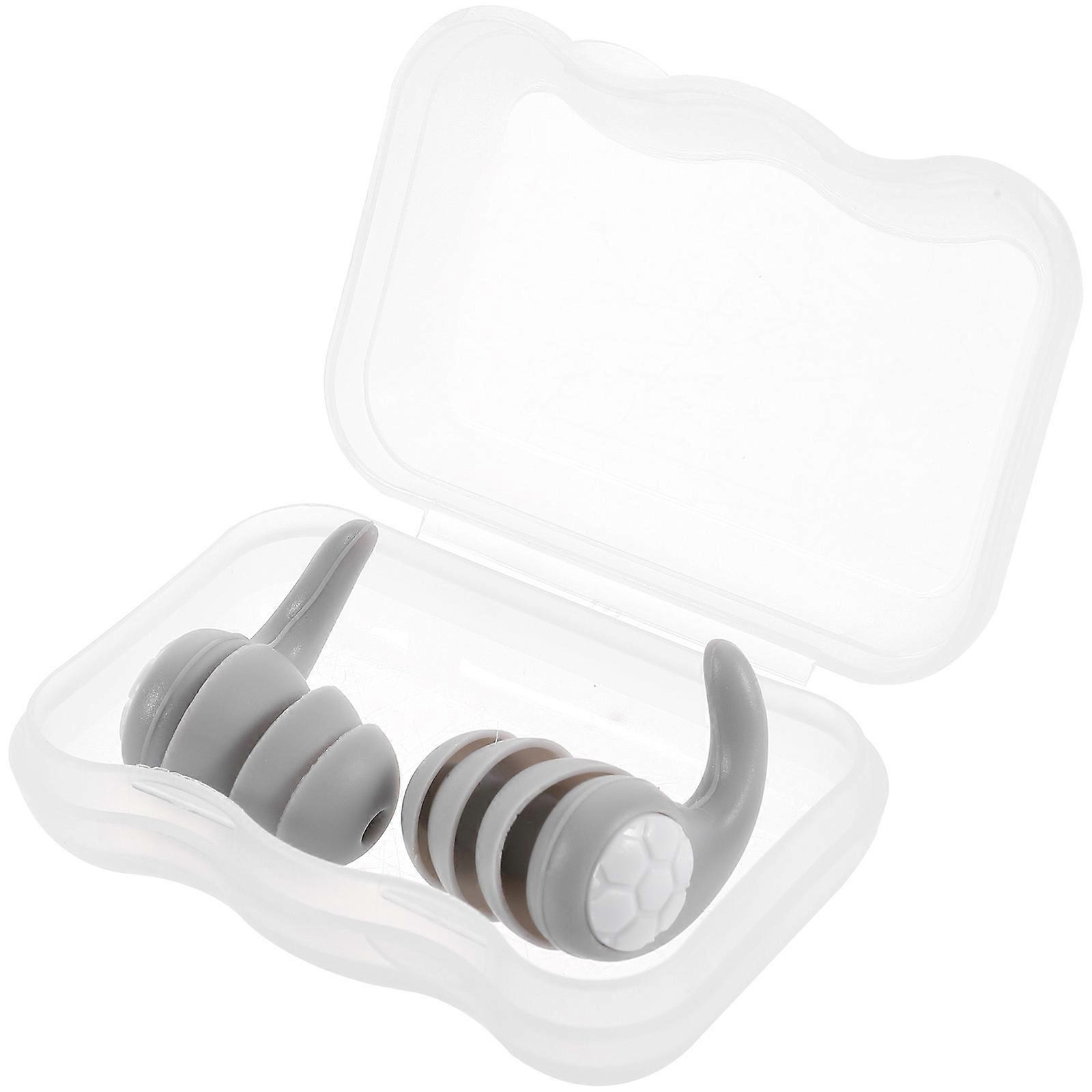Swimmer Earplugs Swimming Ear Plug Noise Reduction Waterproof Small Earplugs 2.1x1.2cm Silicone 1 Pair