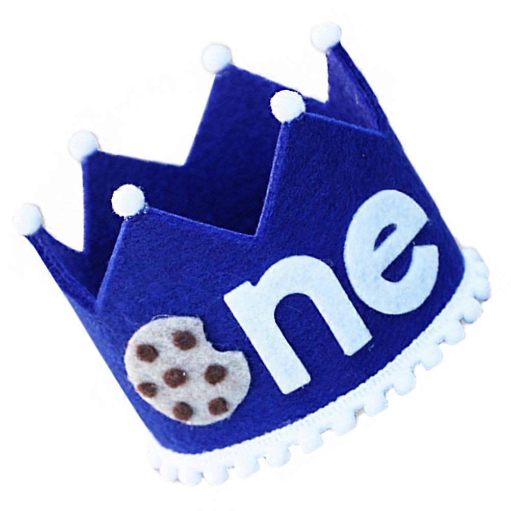 قبعات عيد ميلاد قبعة أنيقة غطاء الرأس للأطفال حفلة عيد ميلاد أزرق 8x8 سم اكسسواري الشعر 1 قطعة