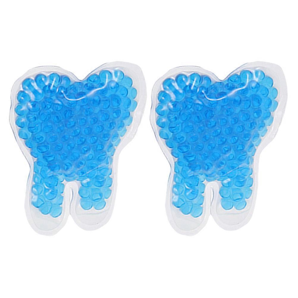 Hot Cold Packs Tooth Shaped Ice Pack Reusable for Women Dental Patients Swelling Reduction and Discomfort Relief 2Pcs