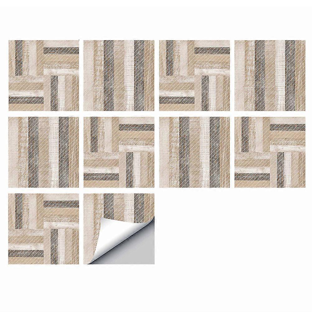 Self Adhesive Kitchen Tiles Square Shape Non-Slip Tile Paste Assorted Color 30x30cm 10Pcs for Bathroom and Kitchen