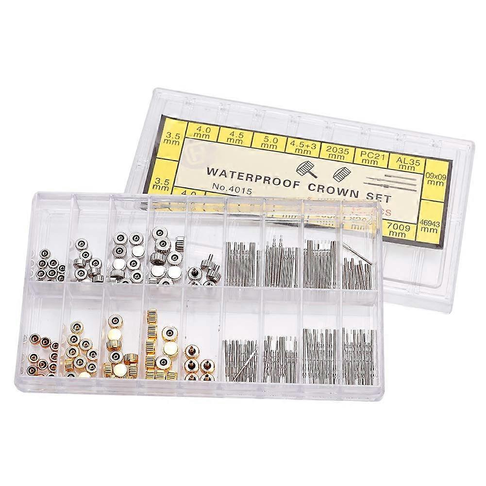 Watch Crown Spring Bar Kit with Storage Box Watch  Tools Accessories