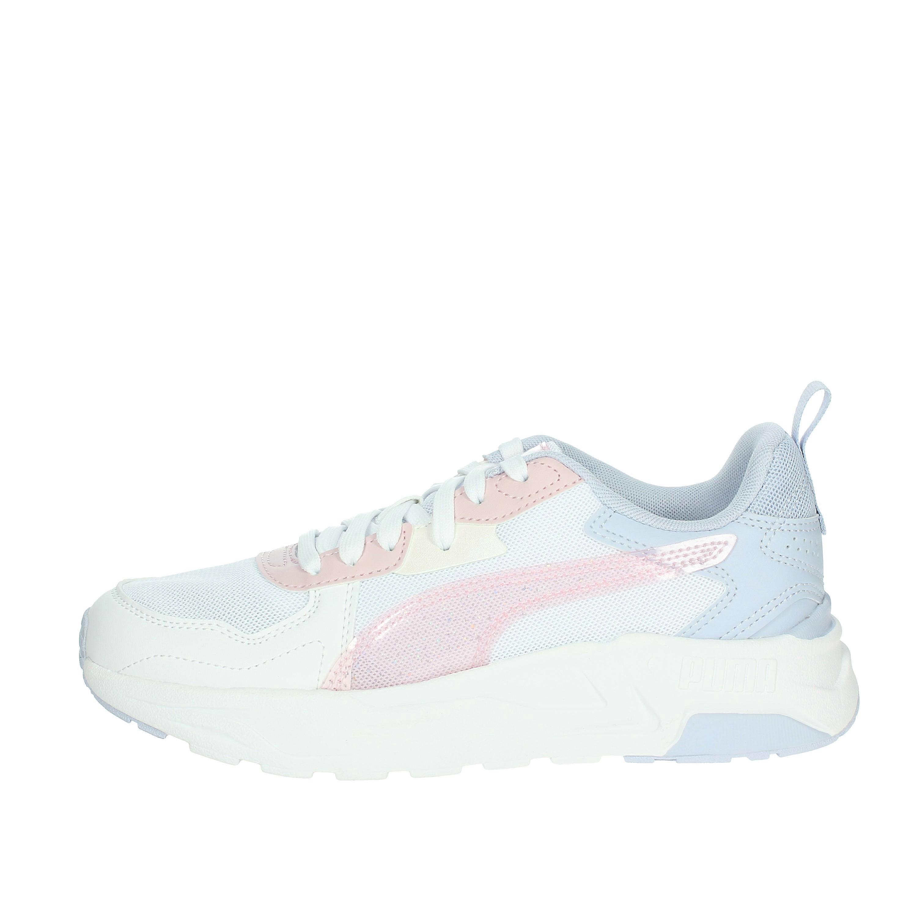White/pink 402265 low sneakers