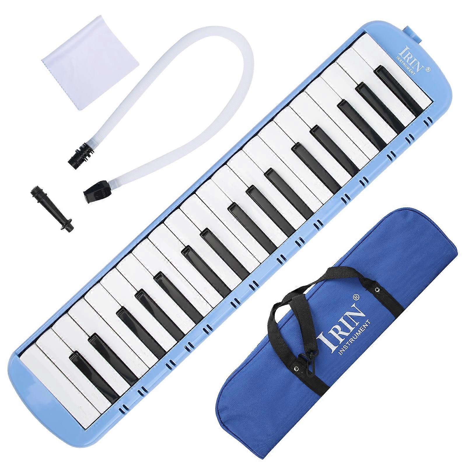 Melodica 37 Keys Keyboard Wind Musical Instrument for Beginner Professional TrainingBlue