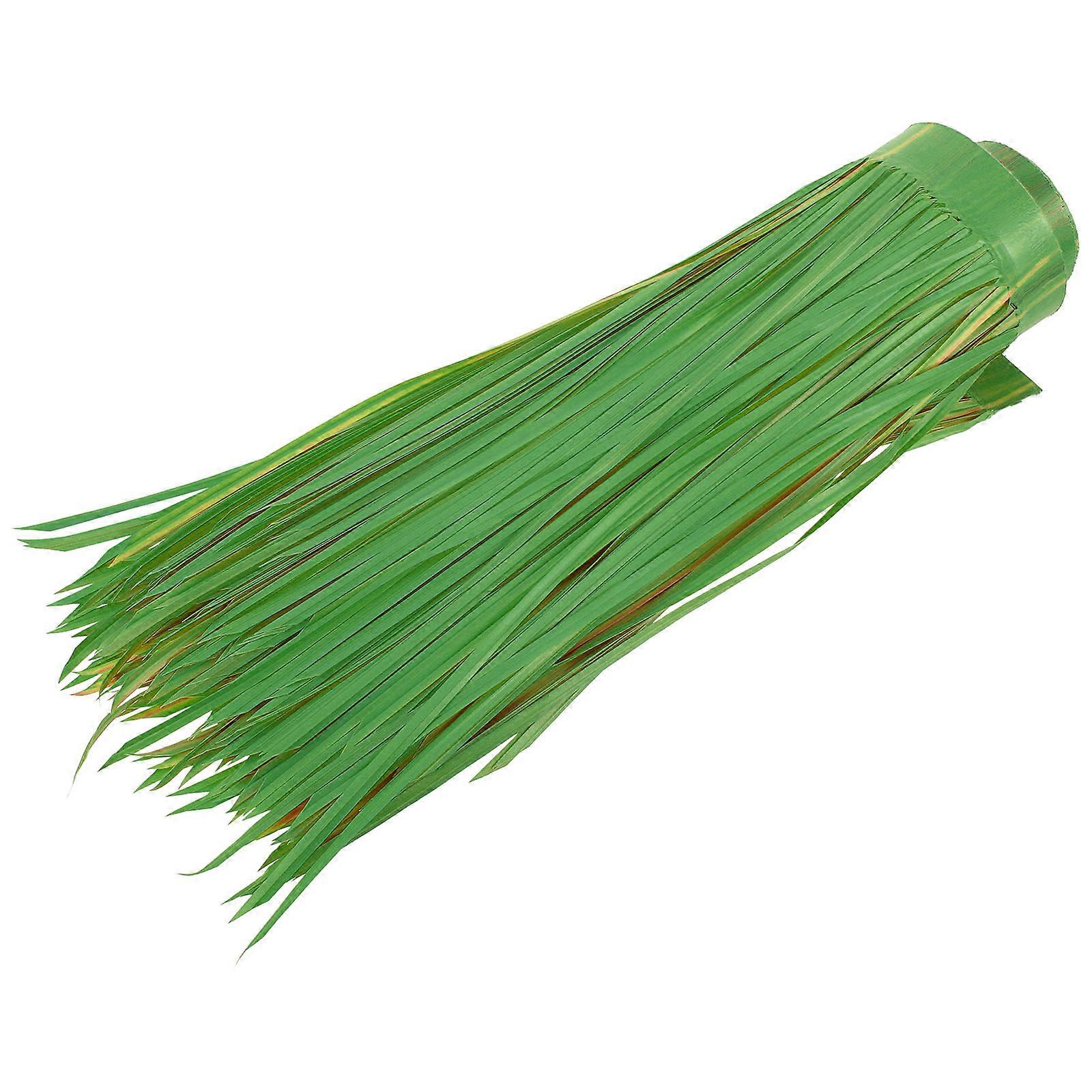 Lifelike PE Artificial Thatch Roof for Decoration with Realistic Modeling and Dark Green Color