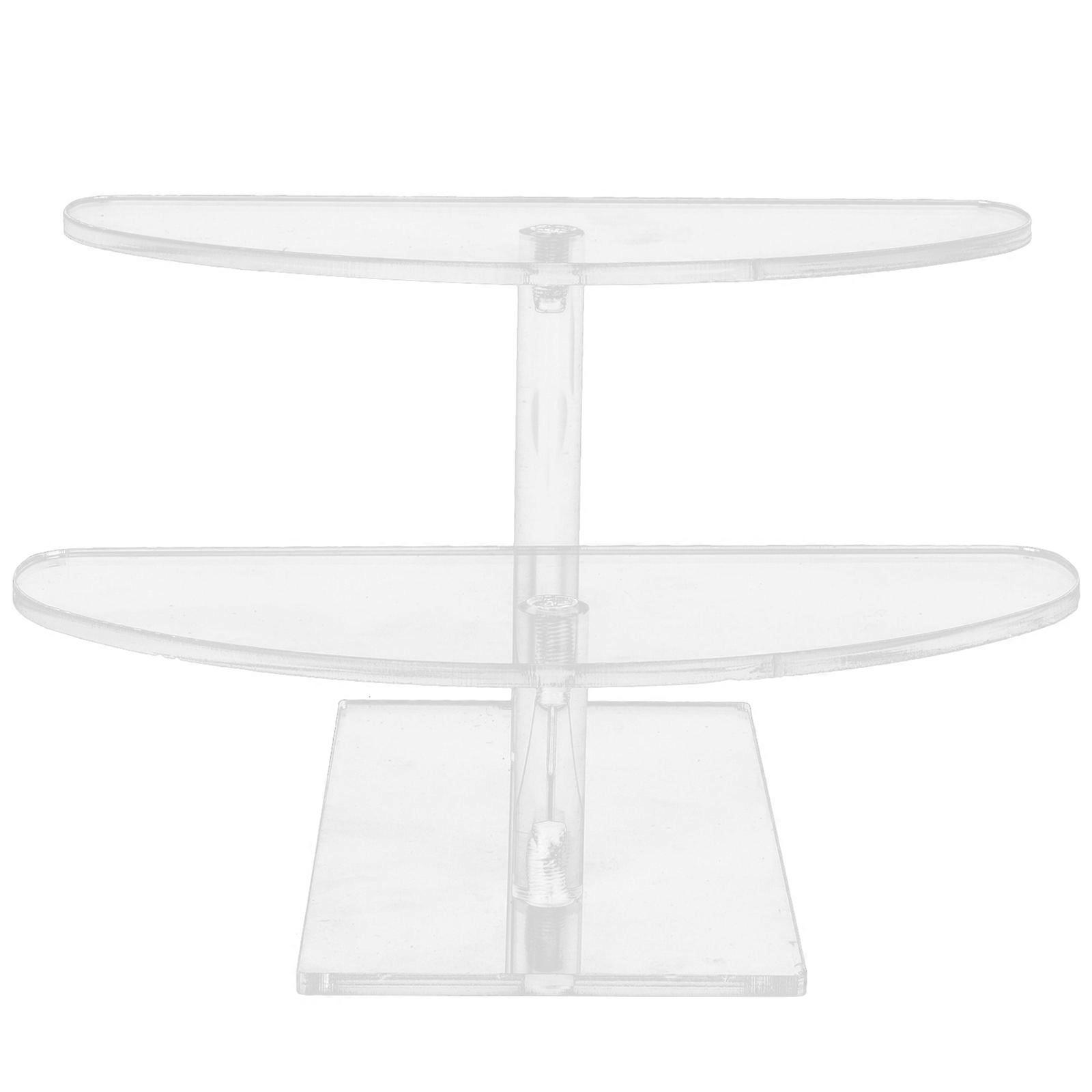 Clear Acrylic Display Stand for Collectibles Storage and Organization with 2Tier Design 7.87 x 4.92 x 6.3 inches