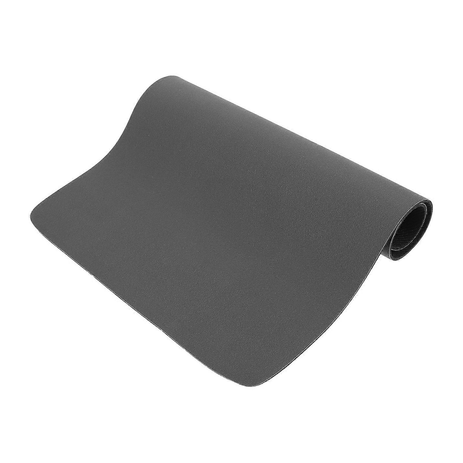 Espresso Mat for Countertop Coffee Machine Pad High Absorbency Easy to Clean Reusable Dark Grey Cloth Cotton Rubber 7x21 inches