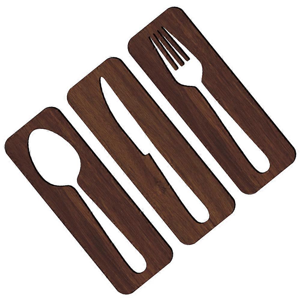 Yemek Odası Dekorasyonu ve Çiftlik Evi Tarzı için Çeşitli Renklerle Ahşap Mutfak Duvar Sanatı Dekor Seti