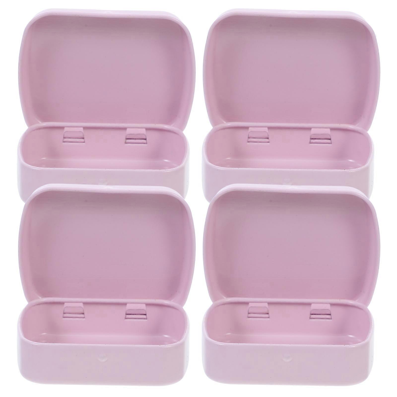 Keepsake Boxes With Lids Small Metal Case Candy Container Backpack Pink 2.36X1.85X0.59in 4Pcs