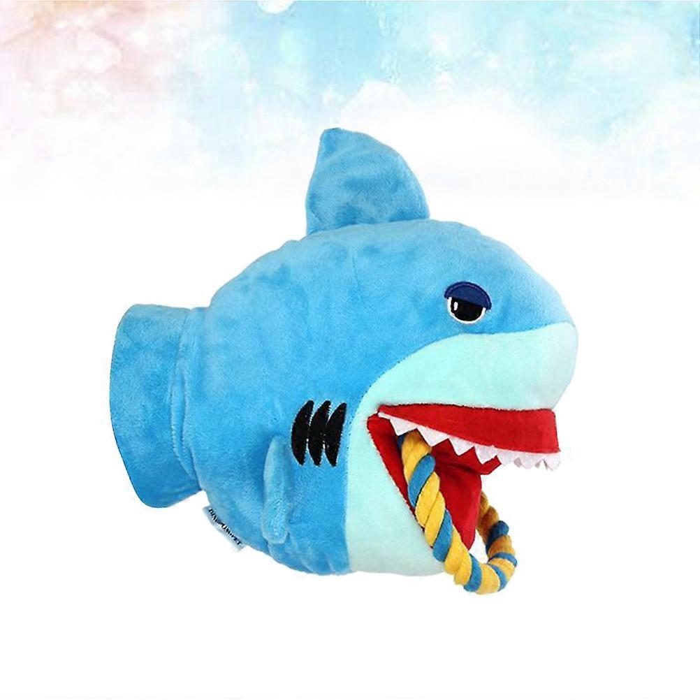 Puppy Chew Toy Shark Shape Plush Design For Dog Owners And Pet Enthusiasts 26*17cm 1Pcs