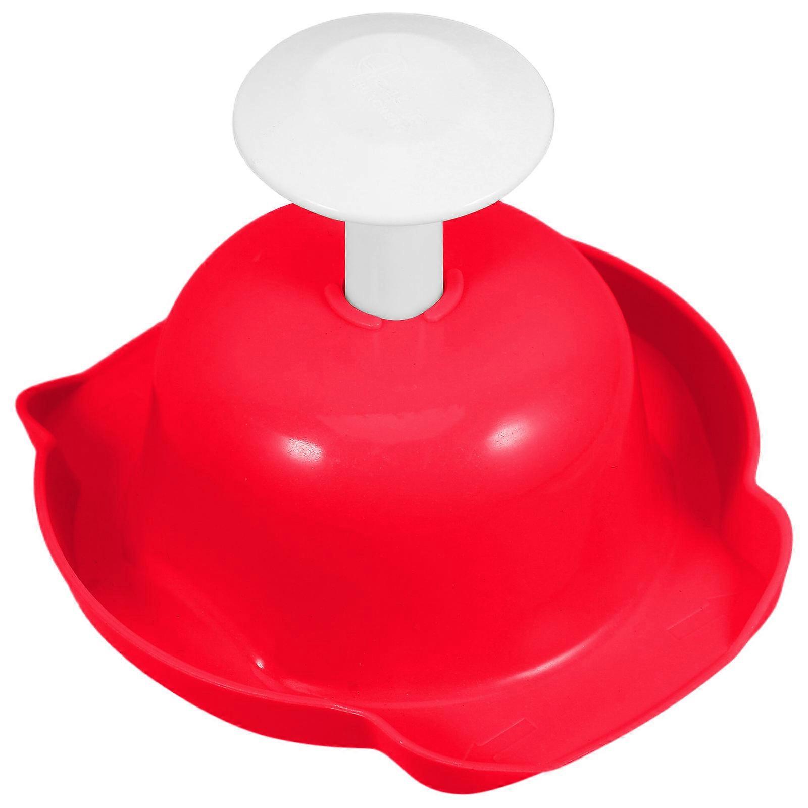 Red Chef Finger Guards for Safe Vegetable Cutting Hand Protector Ergonomic ABS Material for Kitchen